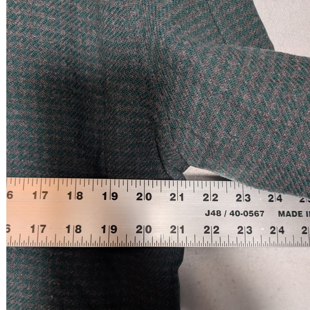 Vtg Pendleton Wool Jacket Green Houndstooth Thomas Kay Ltd Ed 10/400 Women Lg - Picture 5 of 12